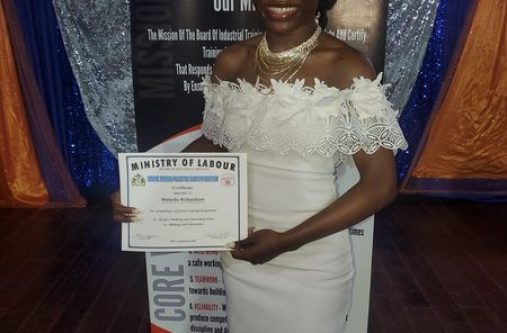 Mekeda Richardson at her graduation ceremony (BIT photo)