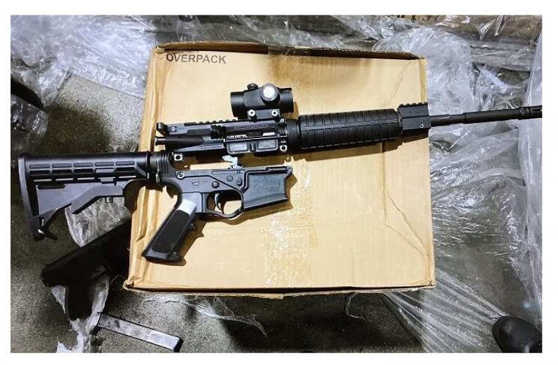 CBP Officers in Miami seized this M4 rifle.(CPB photo)