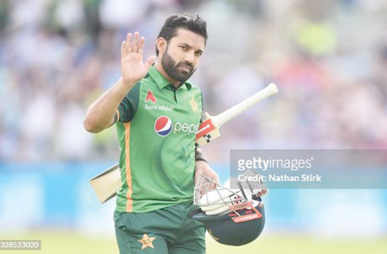 Mohammad Rizwan played a number of attractive shots (ICC via Getty Images)