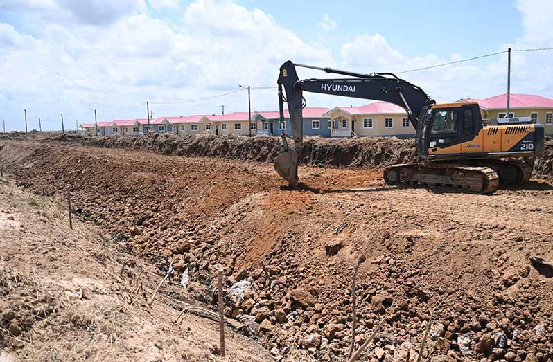 The Ministry of Housing is advancing major road infrastructure and housing development works in Leonora and Groenveldt, Region Three, as part of ongoing efforts to improve connectivity, open new lands for housing and address the region’s growing demand for house lots and housing units