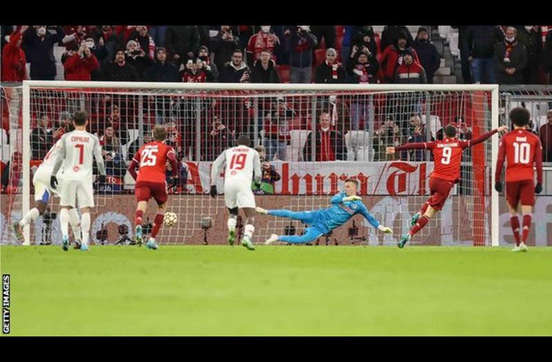 Only Lionel Messi and Cristiano Ronaldo have scored more goals than Robert Lewandowski for a single team in the Champions League