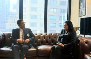 Guyana’s candidate for United Nations Secretary-General, Ambassador Carolyn Rodrigues-Birkett, recently presented her candidacy to His Excellency Nasser Bourita, Minister of Foreign Affairs, African Cooperation and Moroccan Expatriates, on the sidelines of the 81st United Nations General Assembly in New York (Permanent Mission of Guyana to the United Nations photo)