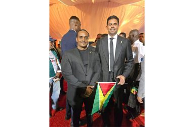 Roger Callender and Minister Charles Ramson Jr