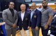 Caption: From left: GBBFF President, Roger Callende; IFBB President, Dr Rafael Santonja; CAC Bodybuilding President, Tony Pena and Stage of Champions CEO Videsh Sookram, following the confirmation in Barbados