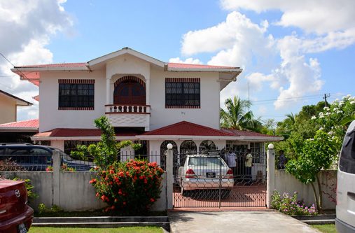 The home of former Home Affairs Minister Clement Rohee