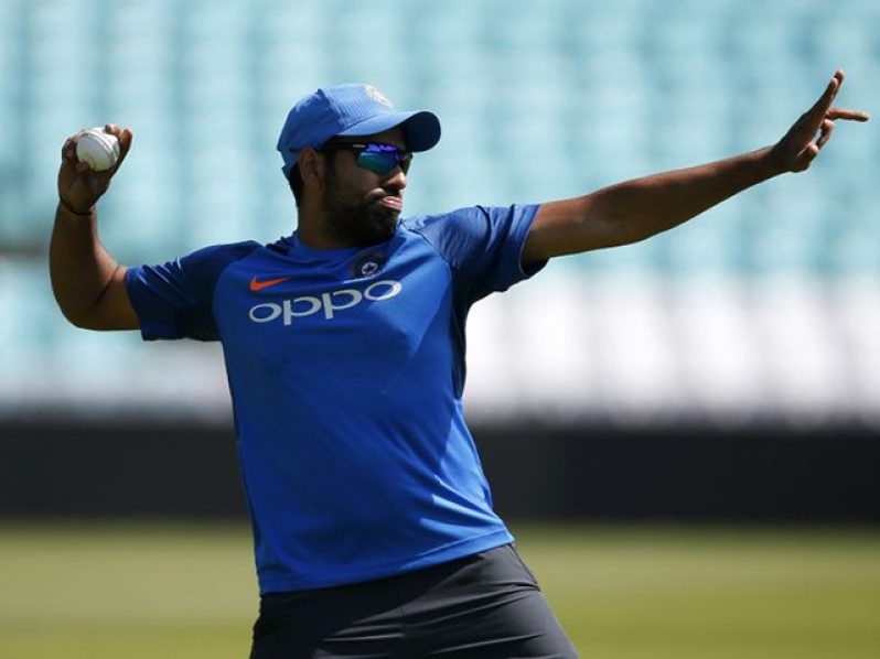 Rohit Sharma was seen practising on Monday, hours after his omission from India’s tour of Australia on fitness grounds.