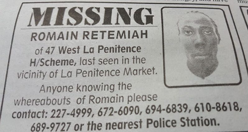 Missing: Romain Retemiah