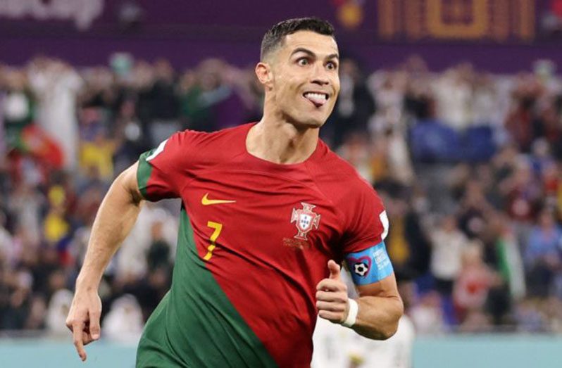 Cristiano Ronaldo celebrates after scoring his penalty for Portugal (Photo: Skysports)