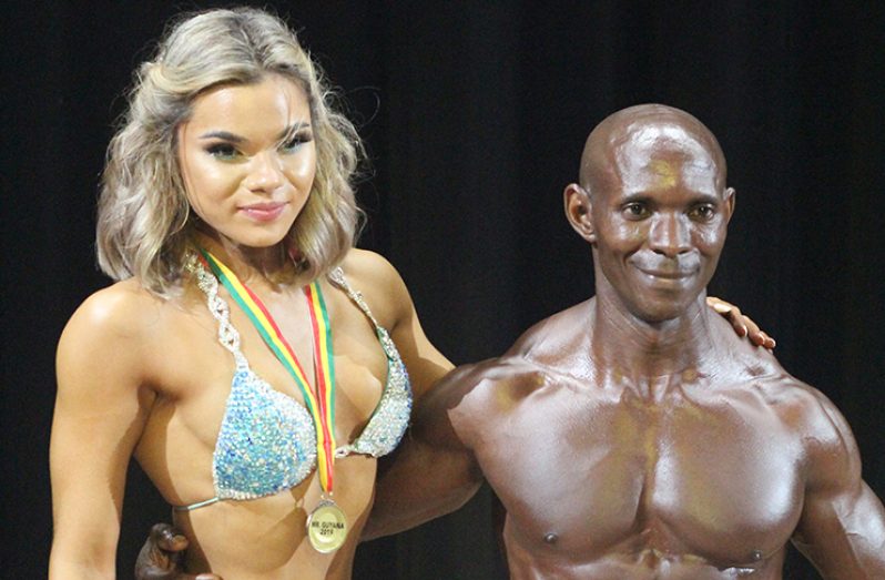 Winners at the Senior National Championships: Rosanna Fung and Marlon Bennett are set to represent Guyana.