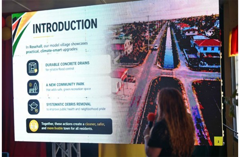 A detailed proposal on the infrastructural upgrades was provided to the residents of Rosehall on Saturday