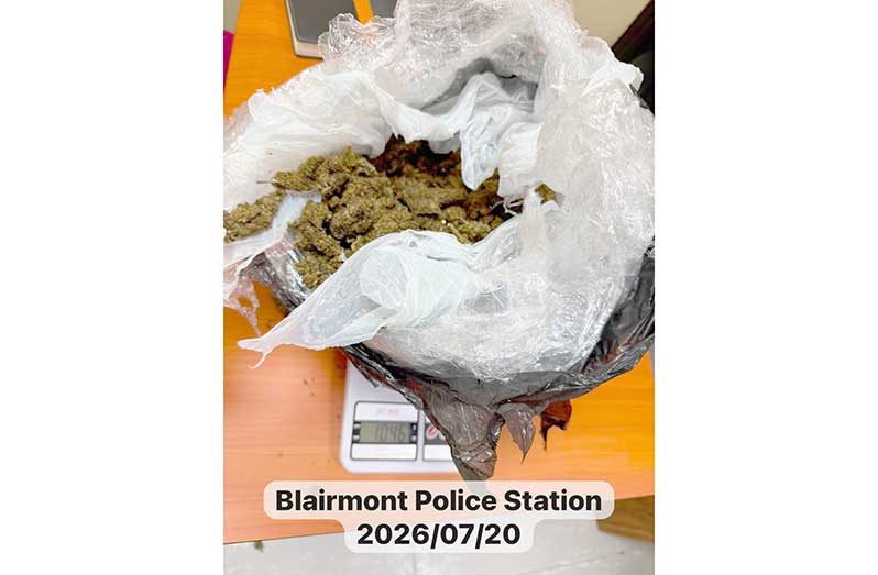 The law enforcement exercise was conducted at Hosanna Street, Rosignol, where police allegedly found the suspected narcotics