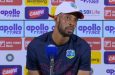 West Indies Test captain, Roston Chase, speaks at the post-match press conference following his side’s defeat to India in the opening Test