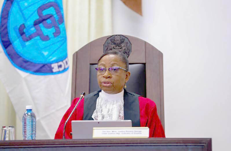 Acting Chancellor of the Judiciary Justice Roxane George-Wiltshire, SC