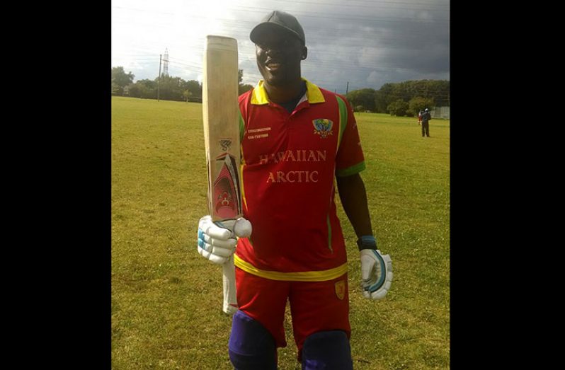 Royston Crandon following his brutal knock of 124