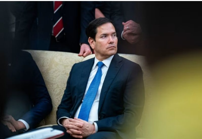 Secretary of State Marco Rubio in the Oval Office of the White House on August 25, 2025. Al Drago/Bloomberg/Getty Images/File