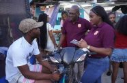 The Board of Industrial Training connected with residents of Ruimveldt during a community engagement held at the Ruimveldt Life Improvement Centre