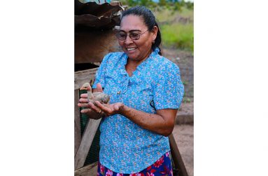 A Rupununi livestock farmer happy for the support she’s received.