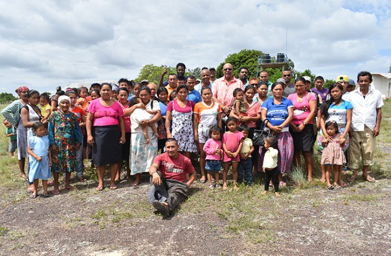 GWI officials and residents in Kicumbay