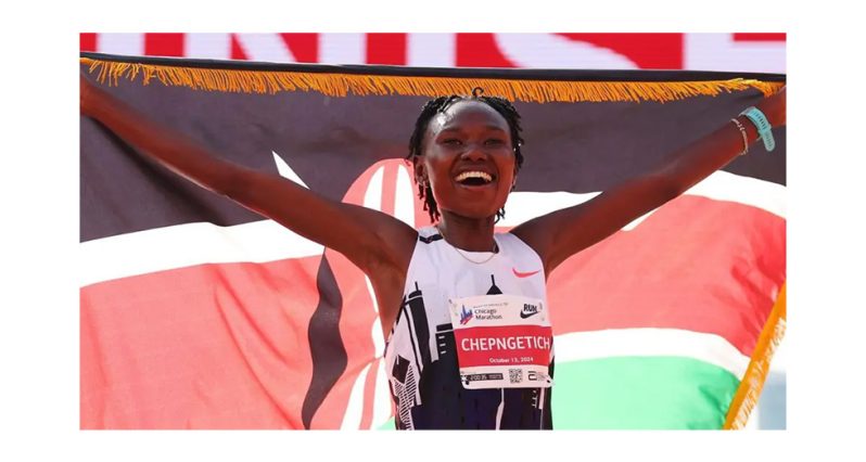 Ruth Chepngetich surpassed Ethiopian Tigst Assefa's previous women's marathon world record by nearly two minutes at the Chicago Marathon in 2024