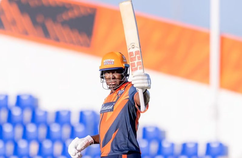 Sherfane Rutherford hit an unbeaten century in the Abu Dhabi T10 league on Sunday (Photo:ADT10)