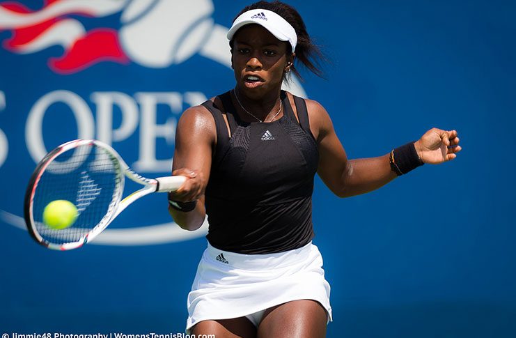 Sachia Vickery in action during this year’s US Open