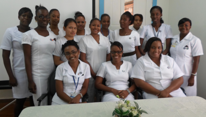 The 14 nurses who yesterday embarked on a 12-month period of training in Critical Care Nursing being offered at the GPHC.