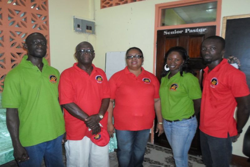 Organizers of the initiative are, from left:  Pastor Nigel Assanah; Pastor Claude Smith and wife, Snr. Pastor Kathleen Smith; and Pastors Onika and Gary Peters