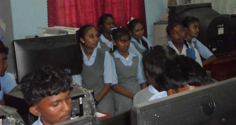 tudents pay keen attention as Permanent Secretary in the Labour Ministry,  Mr. Patrick Findlay gives a talk on suicide