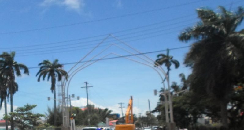 The Independence Arch in background