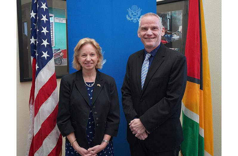 US Ambassador Sarah-Ann Lynch and Fulbright scholar, Professor Mark Ryan