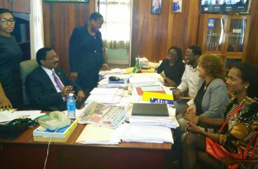 SASOD representatives meet with Attorney General and Minister of Legal Affairs, Basil Williams SC