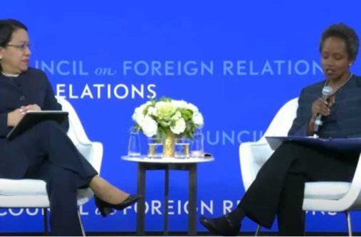 H.E. Carolyn Rodrigues-Birkett responded to questions from a recent dialogue at the Council on Foreign Relations in Washington, D.C.