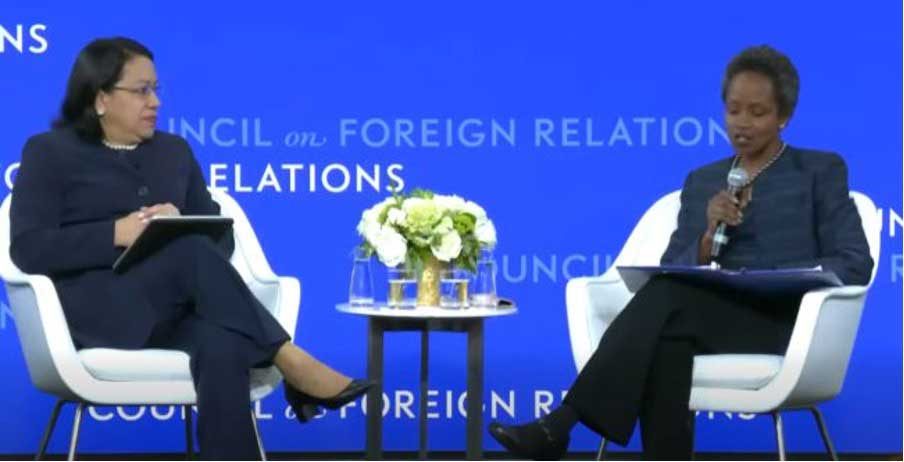 H.E. Carolyn Rodrigues-Birkett responded to questions from a recent dialogue at the Council on Foreign Relations in Washington, D.C.