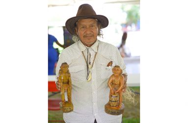 Valentine Stoll and his wooden figurines