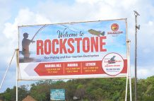 The ‘Welcome to Rockstone sign’ (Japhet Savory photos)