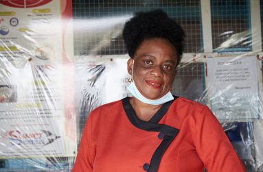 Michelle Cadogan is the Postmistress of the #51 Loudia
Village, Corentyne, Berbice, Post Office and operates her
job with much pride. Equipped with two members of staff,
the Post Office services #50, #49, #48, #47, #51, #53 and
#54 Villages and residents believe that their service is
good and reliable (Samuel Maughn photo)