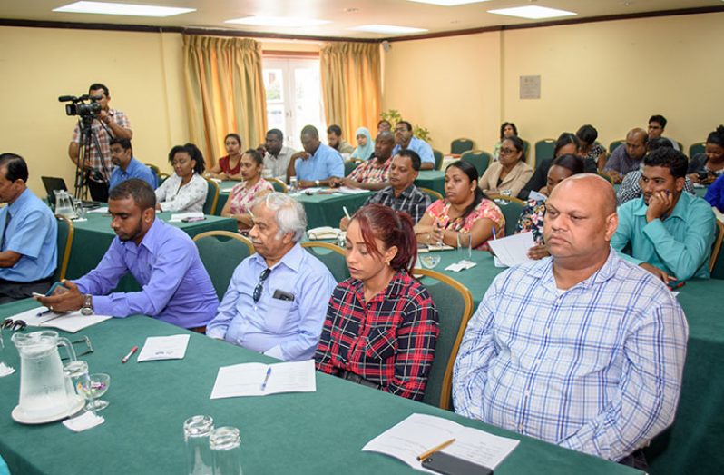 Stakeholders being enlightened about CARPHA’s CRS (Photos by Samuel Maughn)