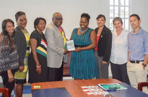 Ministry of Education and CATS representatives during the launch and handing over of the video on Thursday last