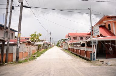 One of the newly paved streets in Patentia West