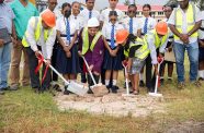 The Minister of Education, Priya Manickchand, turned the sod for a new block at the JC Chandisingh Secondary School in East Berbice-Corentyne, Region Six, on Wednesday