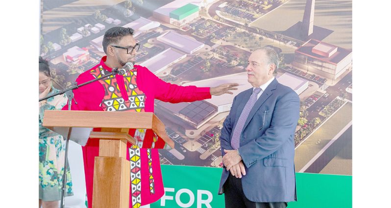 Ansa McAl’s chairman, Anthony Norman Sabga on Friday accepted a charge by President, Dr Irfaan Ali to enhance the distribution of Guyanese products across the region (Delano Williams photo)