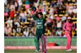 Saim Ayub brought up his second hundred of the series  •  AFP/Getty Images