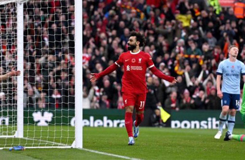Mohamed Salah has now scored 200 goals in English football playing for Liverpool and Chelsea