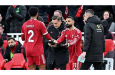 Mohamed Salah replaced the injured Joe Gomez in the 26th minute at Anfield