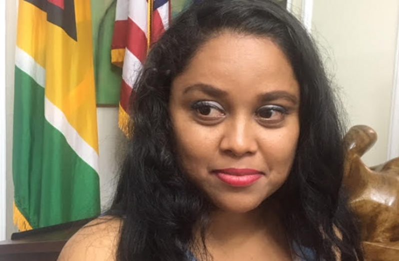 CARICOM Youth Ambassador Samantha Sheoprashad on a visit to the USA, June/July 2018 (Photo by Francis Q Farrier)