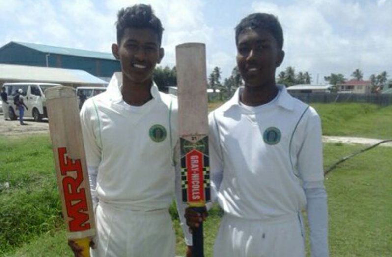 Andrew Samaroo (left) and Daveanand  Khemraj
