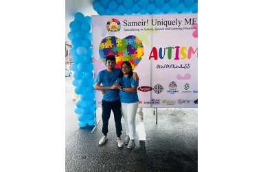 Anjalena Beshpatty and her son, Sameir