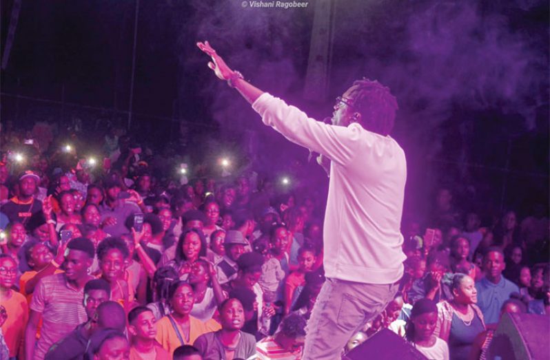 Samuel Medas performing at a recent youth concert