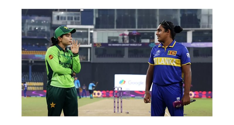 Sana Fatima Sana and Chamari Athapaththu at the toss  •  ICC/Getty Images