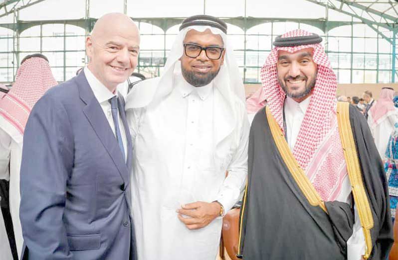 Saudi During engagements with His Royal Highness Prince Abdulaziz bin Turki bin Faisal Al Saud, Saudi Arabia’s Minister of Sport, and FIFA President Gianni Infantino, President Ali advanced discussions on the development of mini-arenas in Guyana